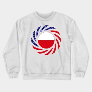 Polish American Multinational Patriot Flag Crewneck Sweatshirt